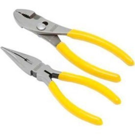 STANLEY Stanley 84-212 2 Piece Basic Plier Set (Long Nose, Slip Joint) 84-212